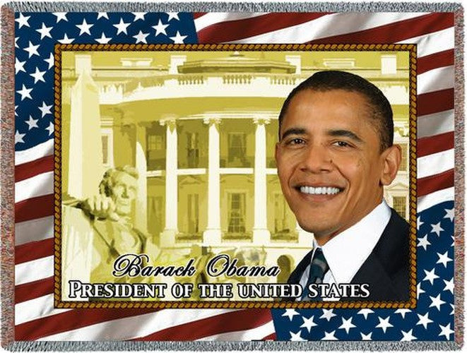  President Barack Obama Tapestry Throw 