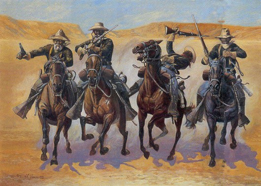10th US Calvary in Pursuit by Bobb Vann
