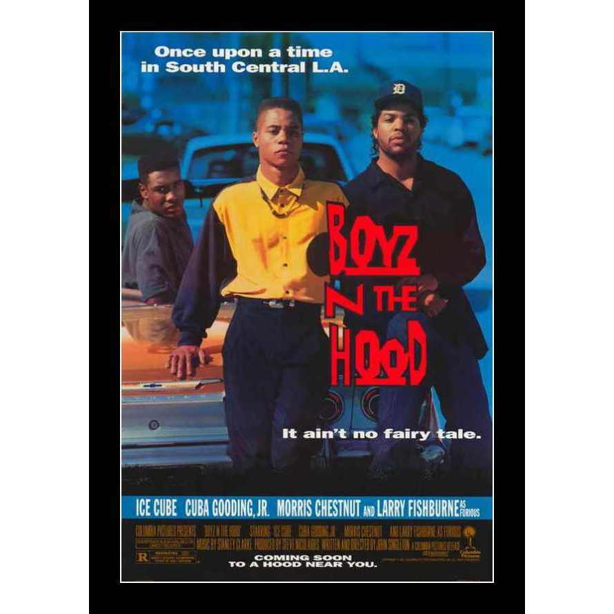 2 of 2: Boyz N the Hood Movie Poster (Black Frame)