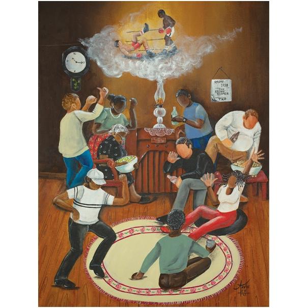 Brown Bomber Puzzle by Annie Lee: African American Jigsaw Puzzle