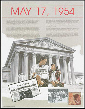 Brown vs. Board of Education Poster by Knowledge Unlimited