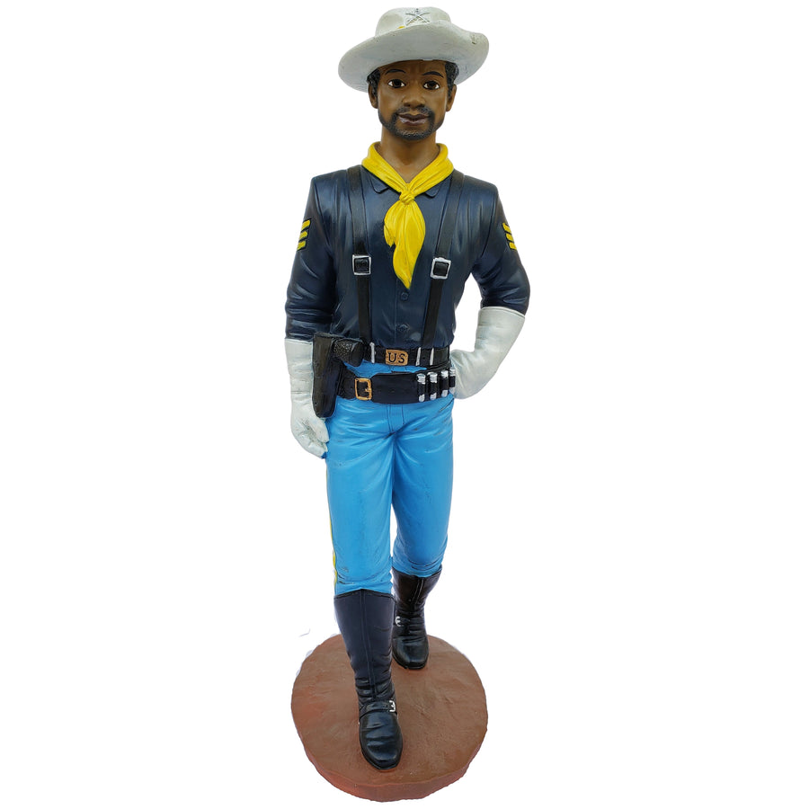 Buffalo Soldier-Figurine-Positive Image Gifts-12 inches-Resin-The Black Art Depot