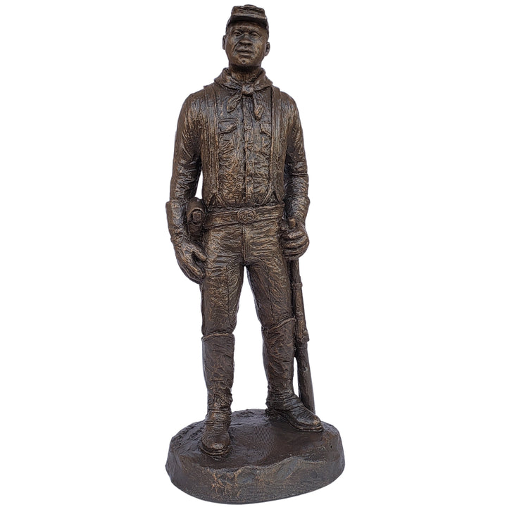 Buffalo Soldier Trooper Figurine (Bronzetone) by Michael Garman