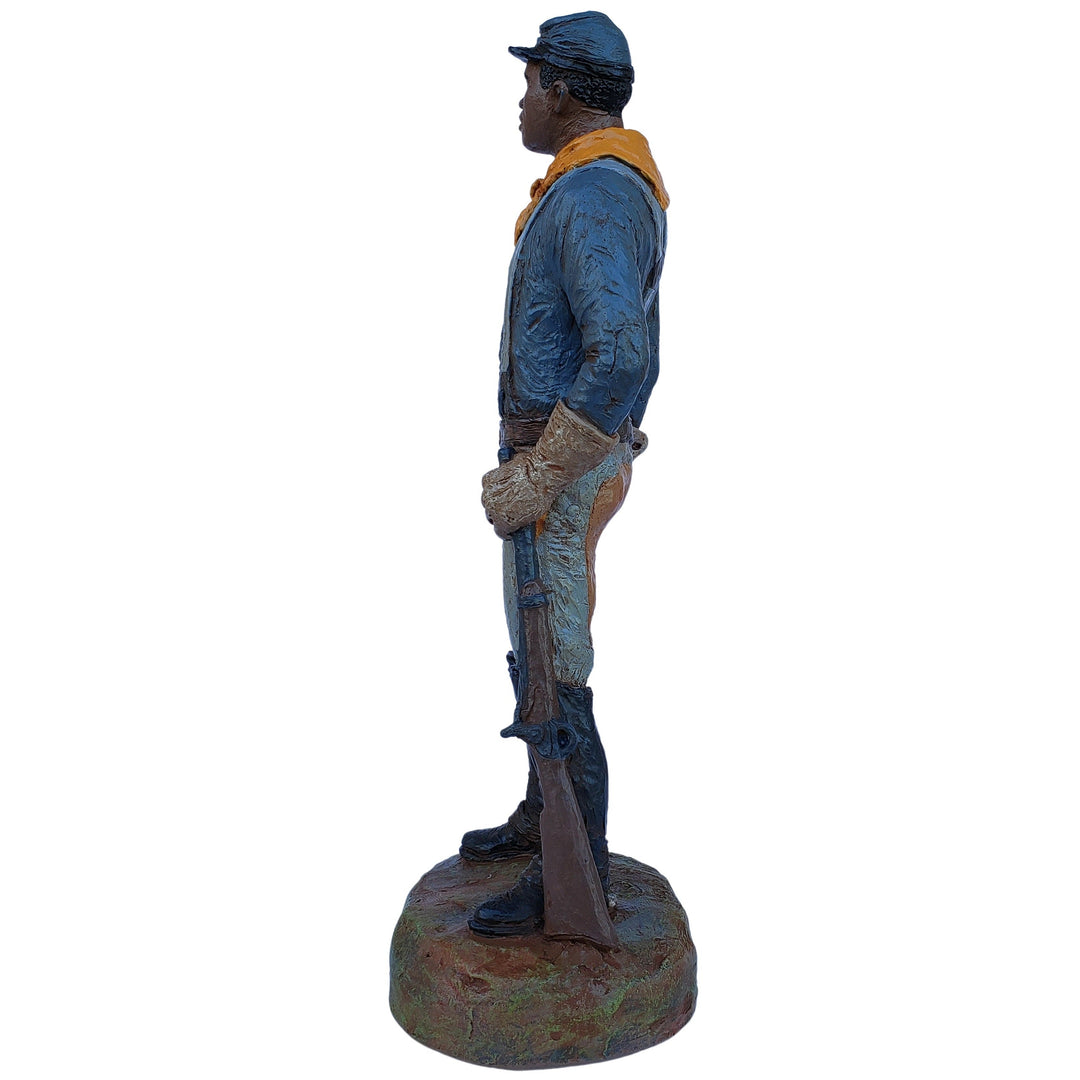 Buffalo Soldier Trooper Figurine (Hand Painted) by Michael Garman