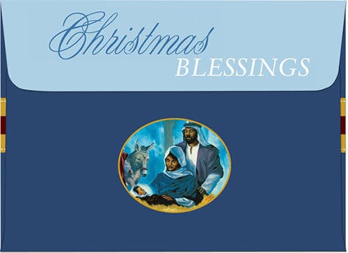 In the Stable: African American Christams Card Envelope