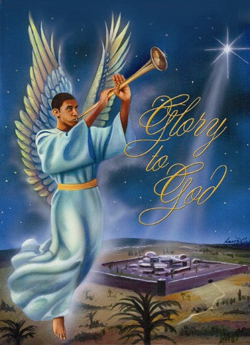Glory to God Box Set-Greeting Card-Christmas Cards-7x5 inches-Box Set of 15 Cards-The Black Art Depot