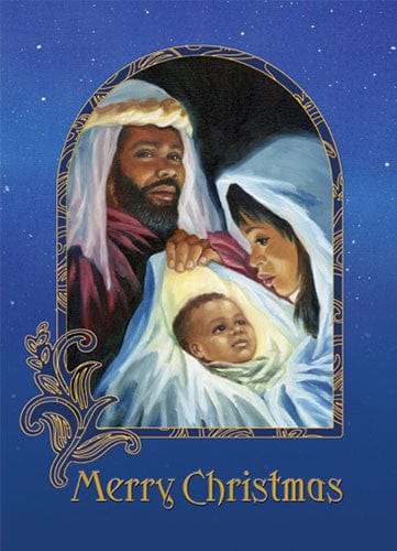 Merry Christmas (Nativity): African American Christmas Card