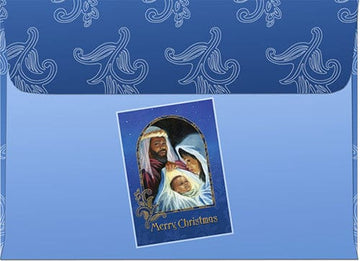 Merry Christmas (Nativity): African American Christmas Card Envelope