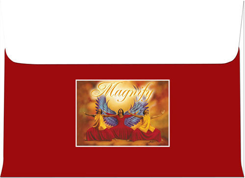 Magnify: African American Christmas Card Envelope