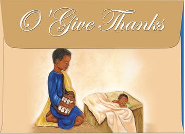 O' Give Thanks: African American Christmas Card Envelope