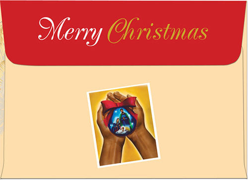 2 of 2: Nativity Ornament: African American Christmas Card Envelope