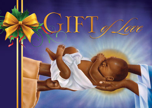 Gift Of Love (Baby Jesus): African American Christmas Card