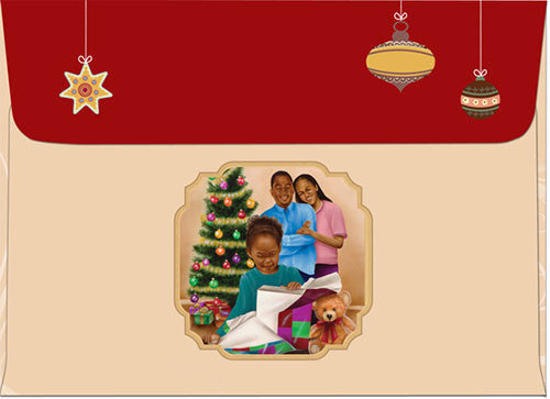 The Gift of Christmas: African American Christmas Card Envelope
