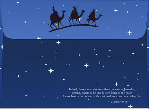 Wise Men (Merry Christmas): African American Christmas Card Envelope
