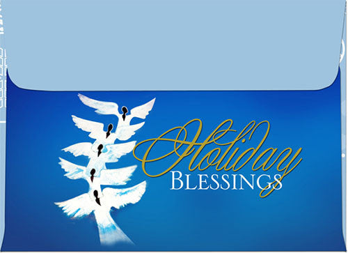Angels (Holiday Blessings): African American Christmas Card Envelope