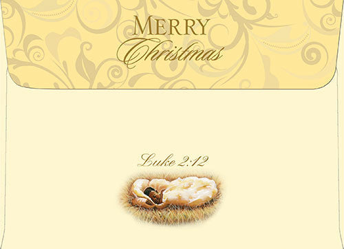 Baby Jesus (Merry Christmas): African American Christmas Card Envelope
