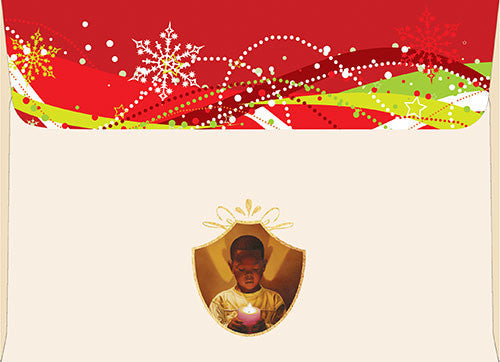 Christmas Blessings: African American Christmas Card Envelope