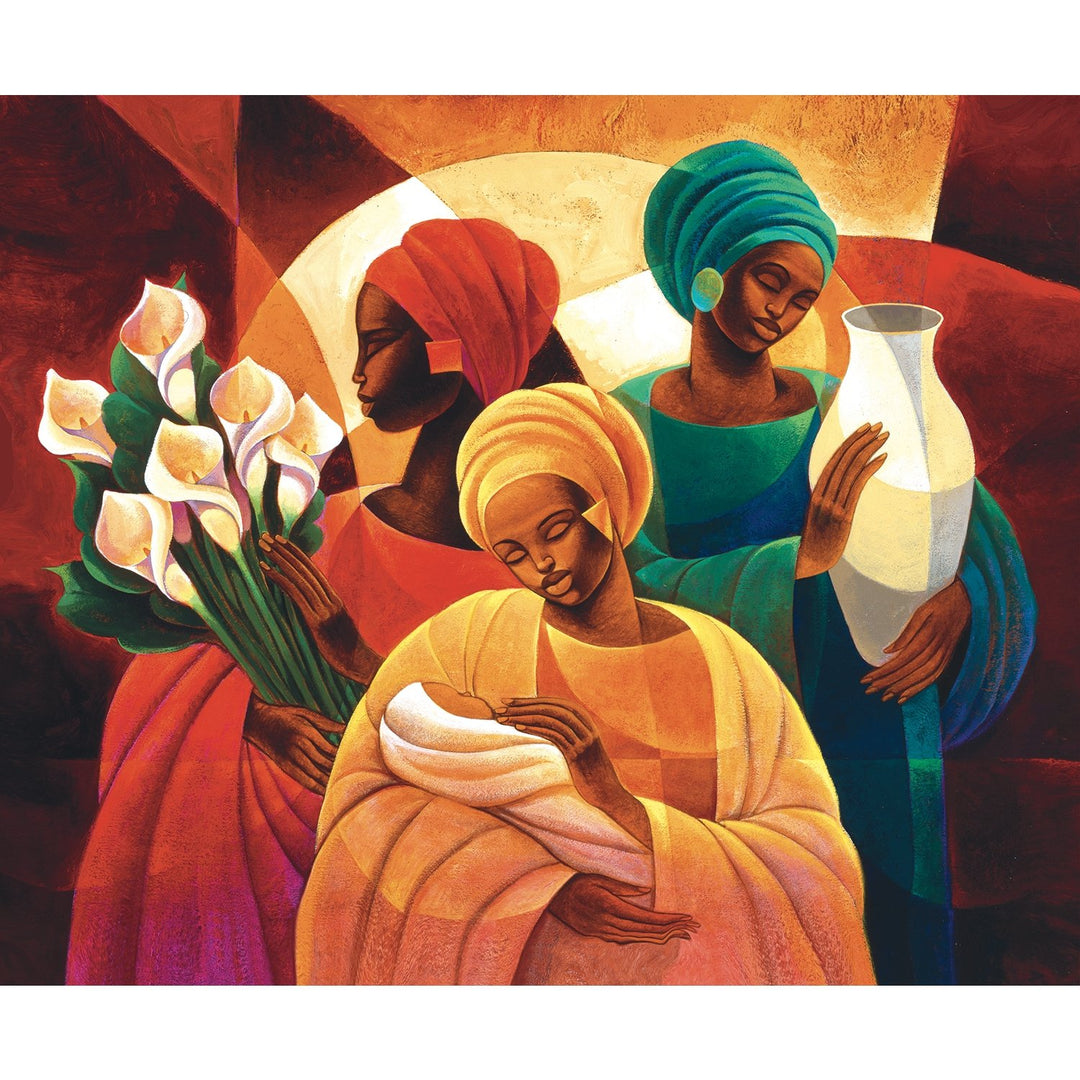 Caress by Keith Mallett: African American Jigsaw Puzzle