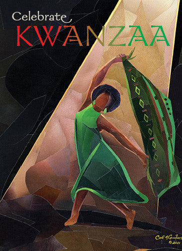 Celebrate Kwanzaa: Kwanzaa Greeting Card Box Set by Carl M. Crawford (Front)