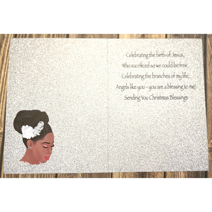 Christmas Blessings: African American Christmas Card Box Set (Inside)