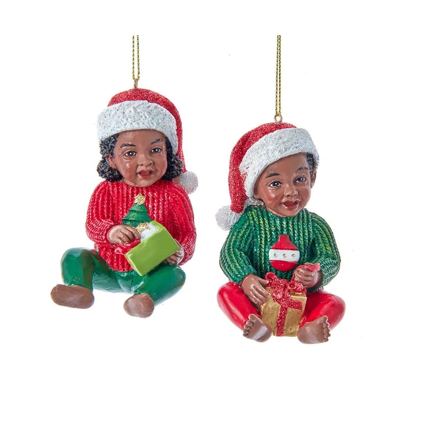 Christmas Kids: African American Christmas Ornament Set