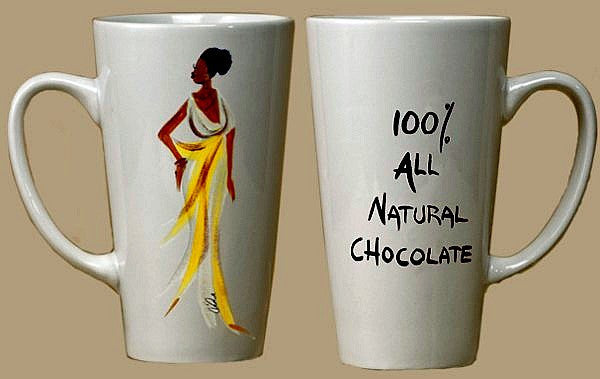 100% All Natural Chocolate Mug by Cidne Wallace