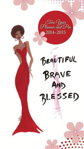 Beautiful, Brave and Blessed Checkbook Planner by Cidne Wallace