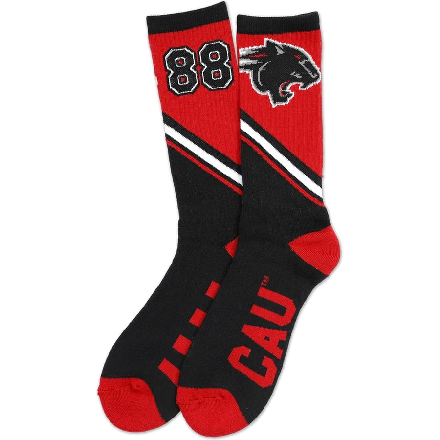 Clark Atlanta University Panthers Knitted Socks by Big Boy Headgear