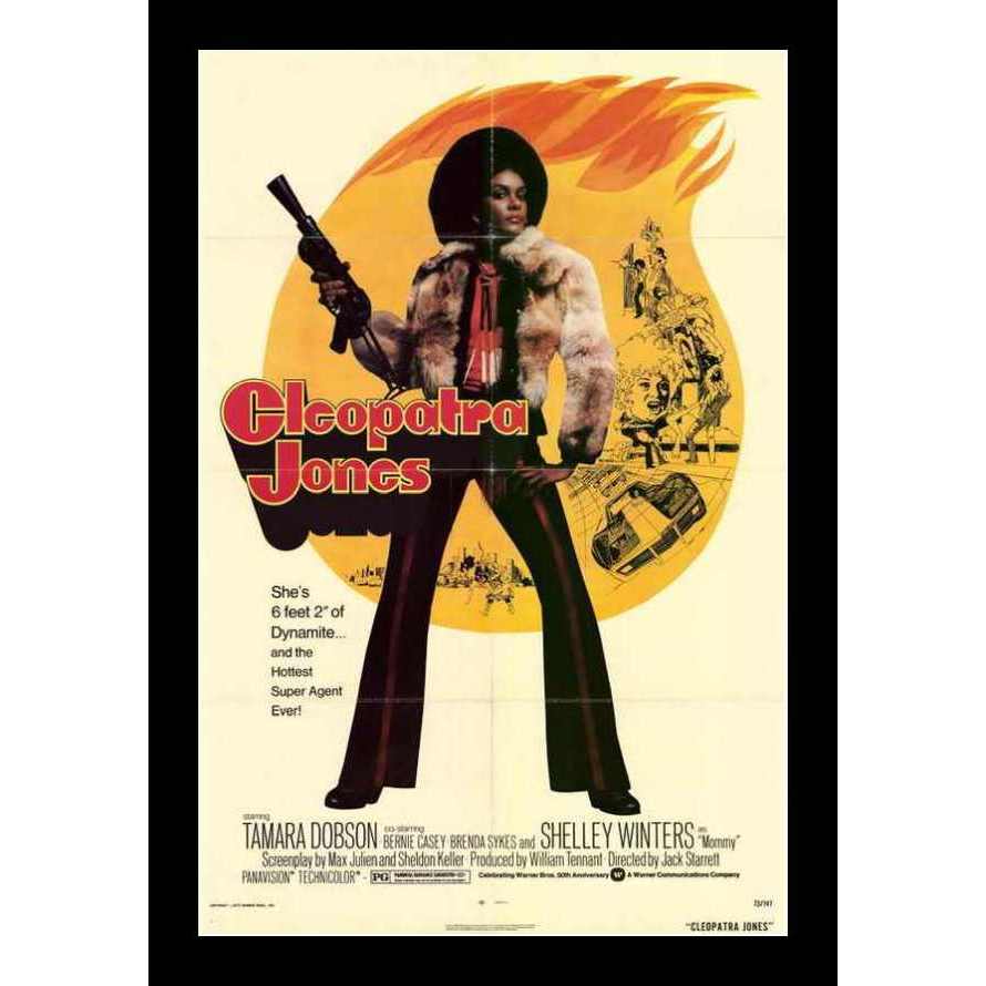 Cleopatra Jones Movie Poster-Poster-Movie Posters-17x11 inches-Black Frame-The Black Art Depot
