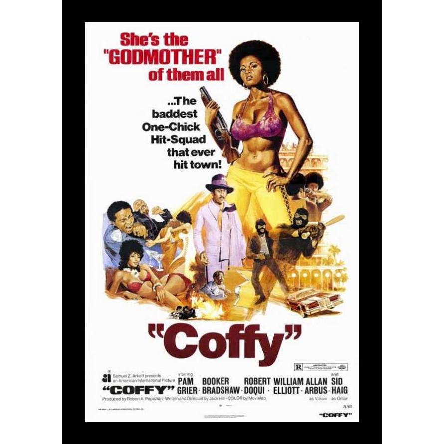 Coffy Movie Poster (Black Frame)