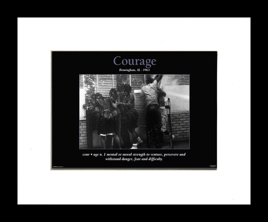 Courage (Birmingham Campaign) by D'azi Productions (Black Frame)