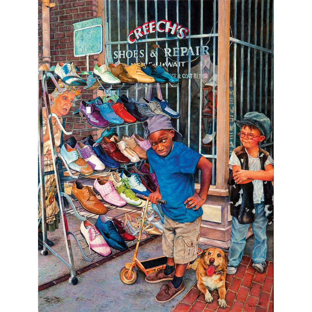 Crazy Shoes by Susan Brabeau: African American Jigsaw Puzzle