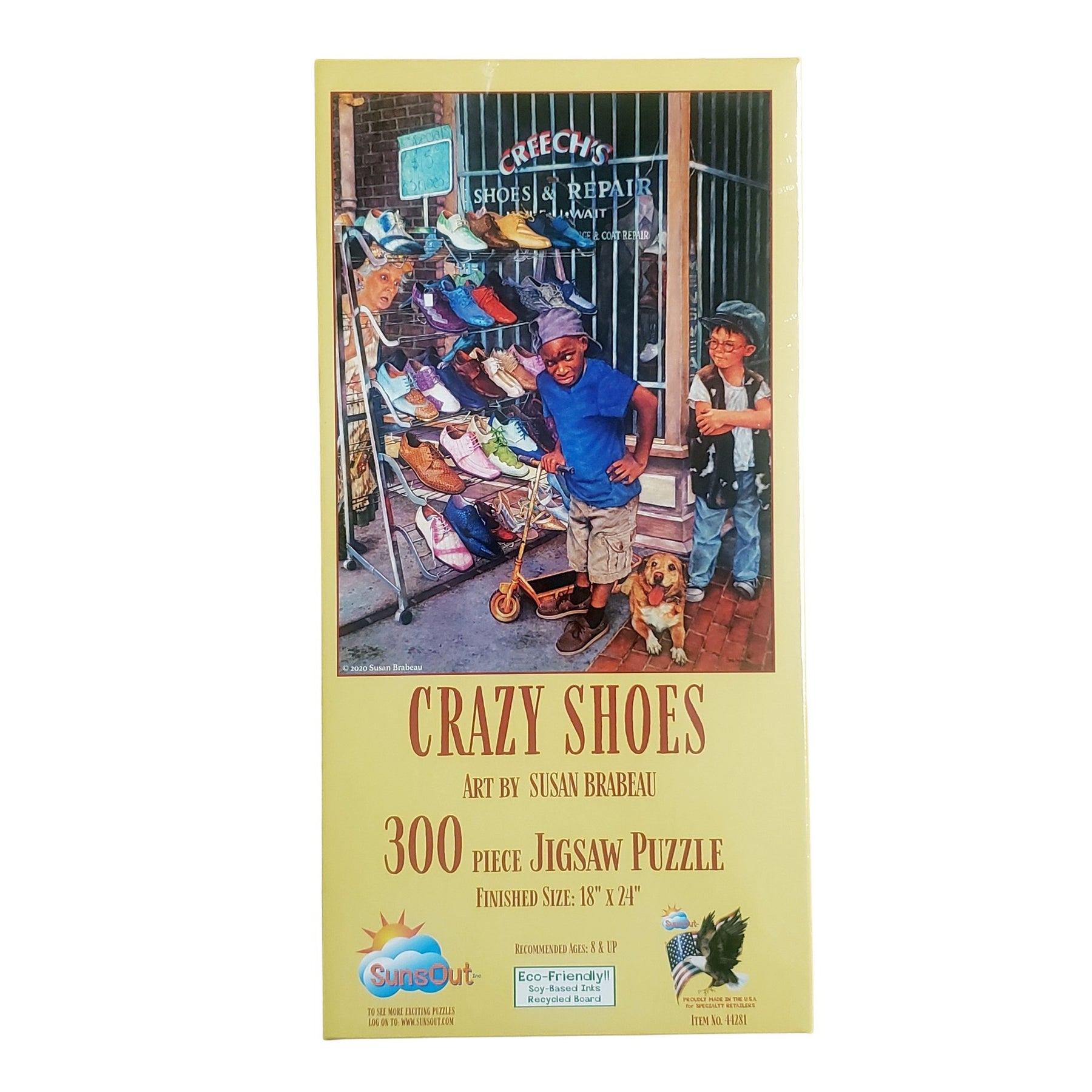 2 of 2: Crazy Shoes by Susan Brabeau: African American Jigsaw Puzzle