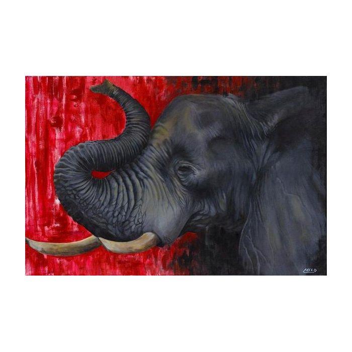 Crimson Elephant by Cecil "CREED" Reed (Delta Sigma Theta Inspired)