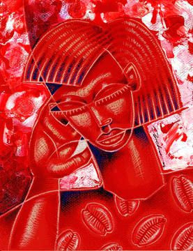 Crimson Queen (Delta Sigma Theta) by Larry "Poncho" Brown