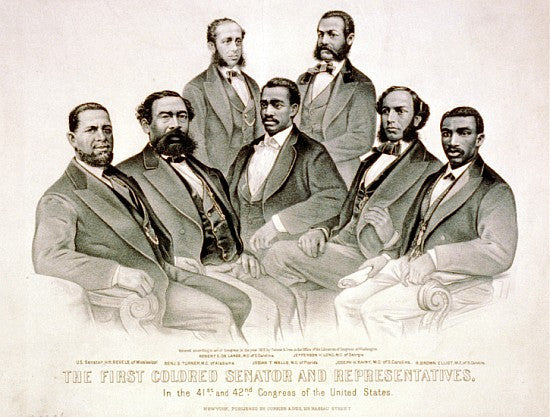 First Colored Senators and Representatives by Currier and Ives