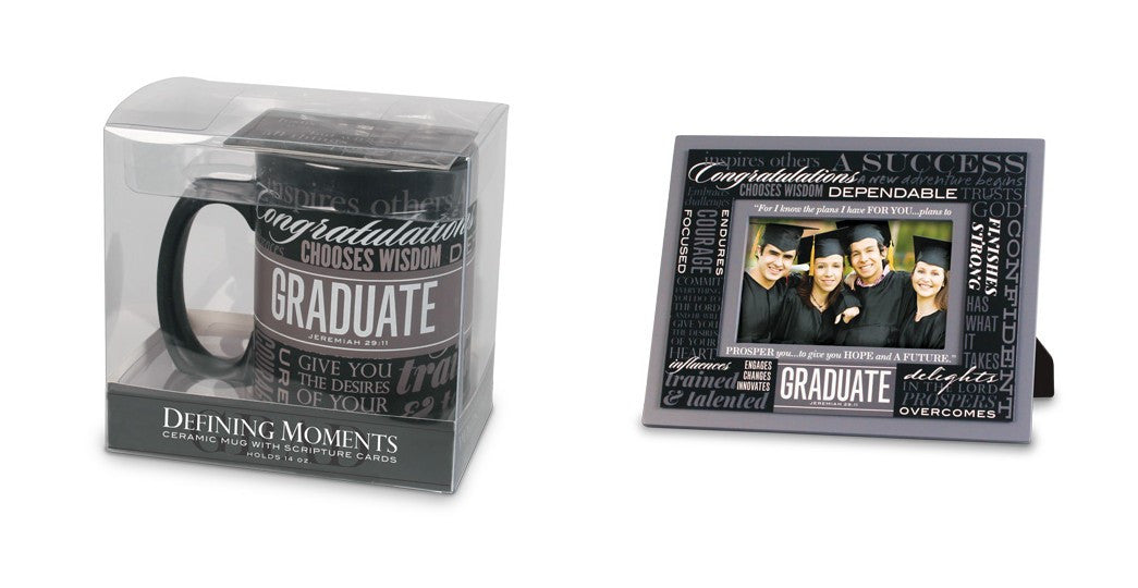 Graduation Mug and Photo Frame Gift Set: Defining Moments Series by LCP Gifts