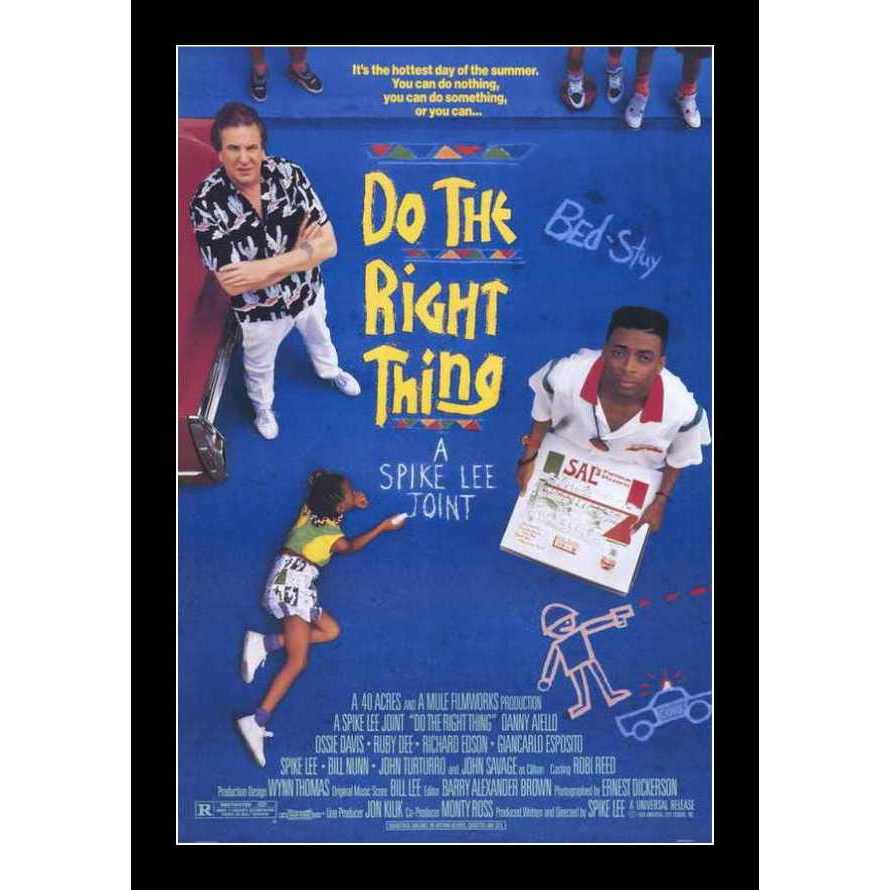 Do the Right Thing Movie Poster (Black Frame)