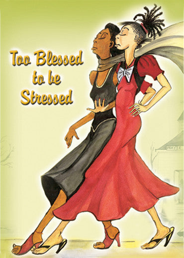 Too Blessed To Be Stressed III Magnet by Dorothy Allen
