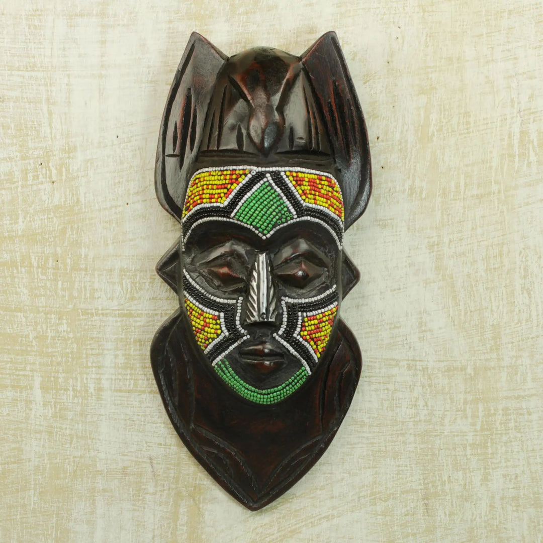 Authentic African Hand Made Dove Anoma Ba Mask by Awudu Saaed