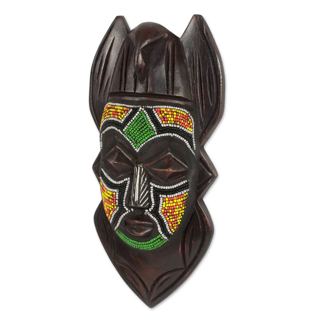 Authentic African Hand Made Dove Anoma Ba Mask by Awudu Saaed