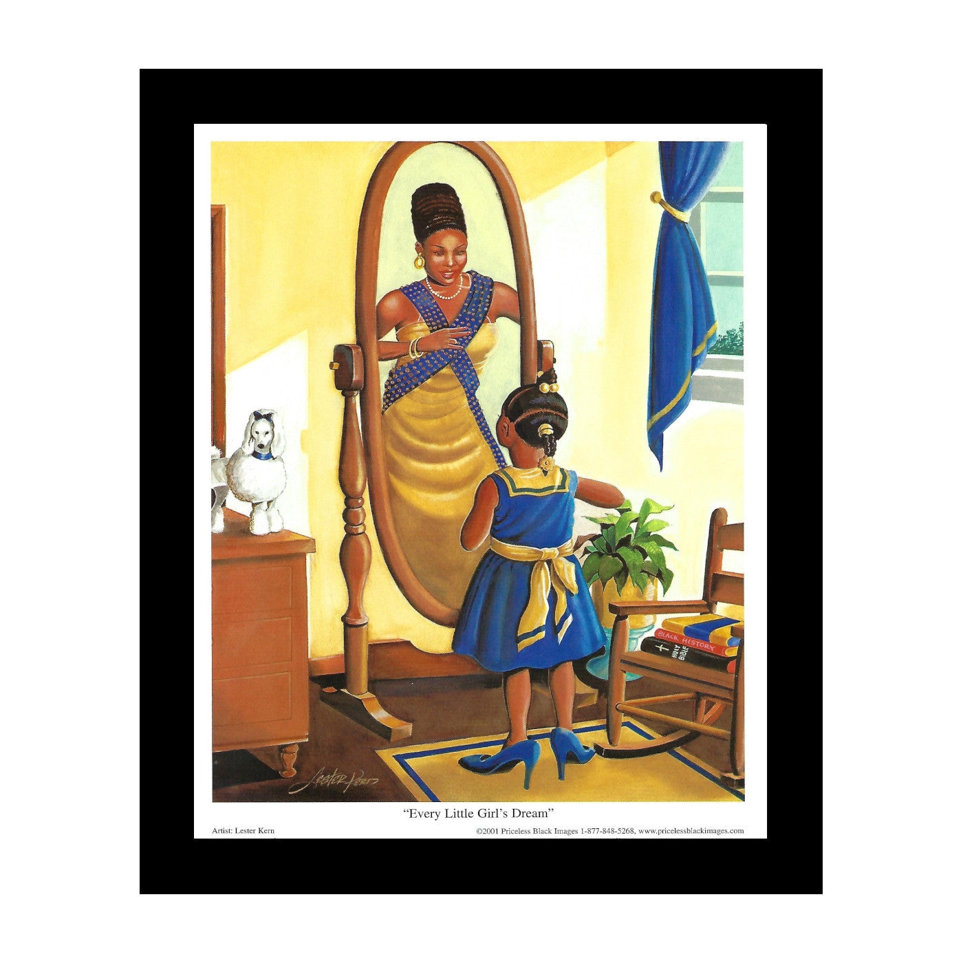 4 of 4: Every Little Girl Dreams Sigma Gamma Rho by Lester Kern (Black Frame)