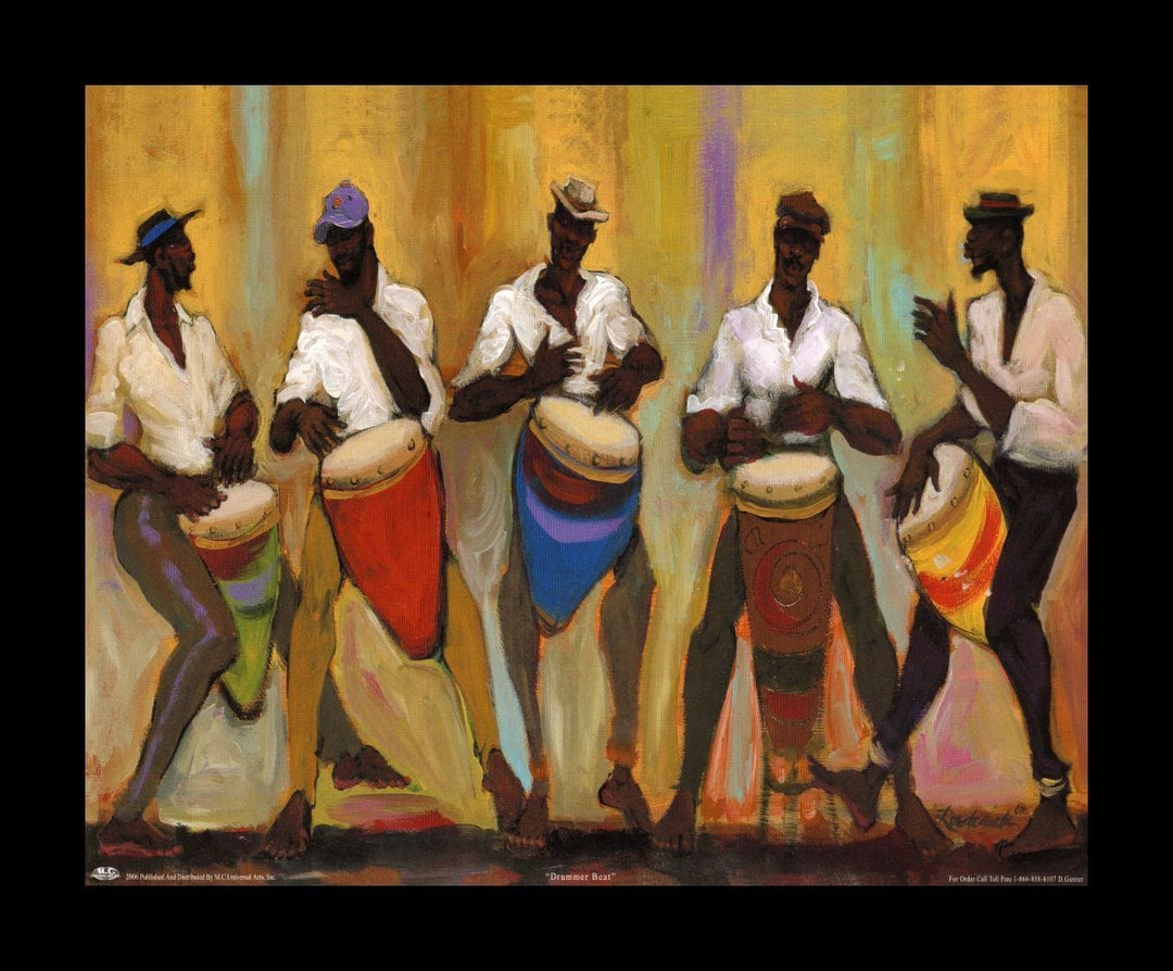 Drummer Beat by Roederick Vines (Black Frame)