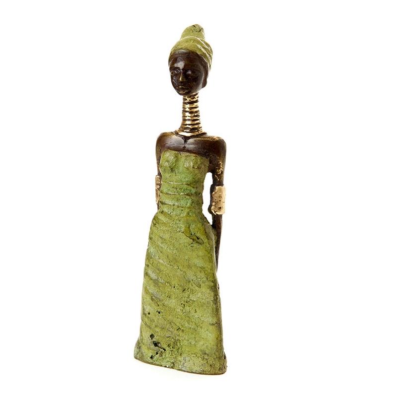 Dzilla: Authentic African Bronze Sculpture (Burkino Faso)