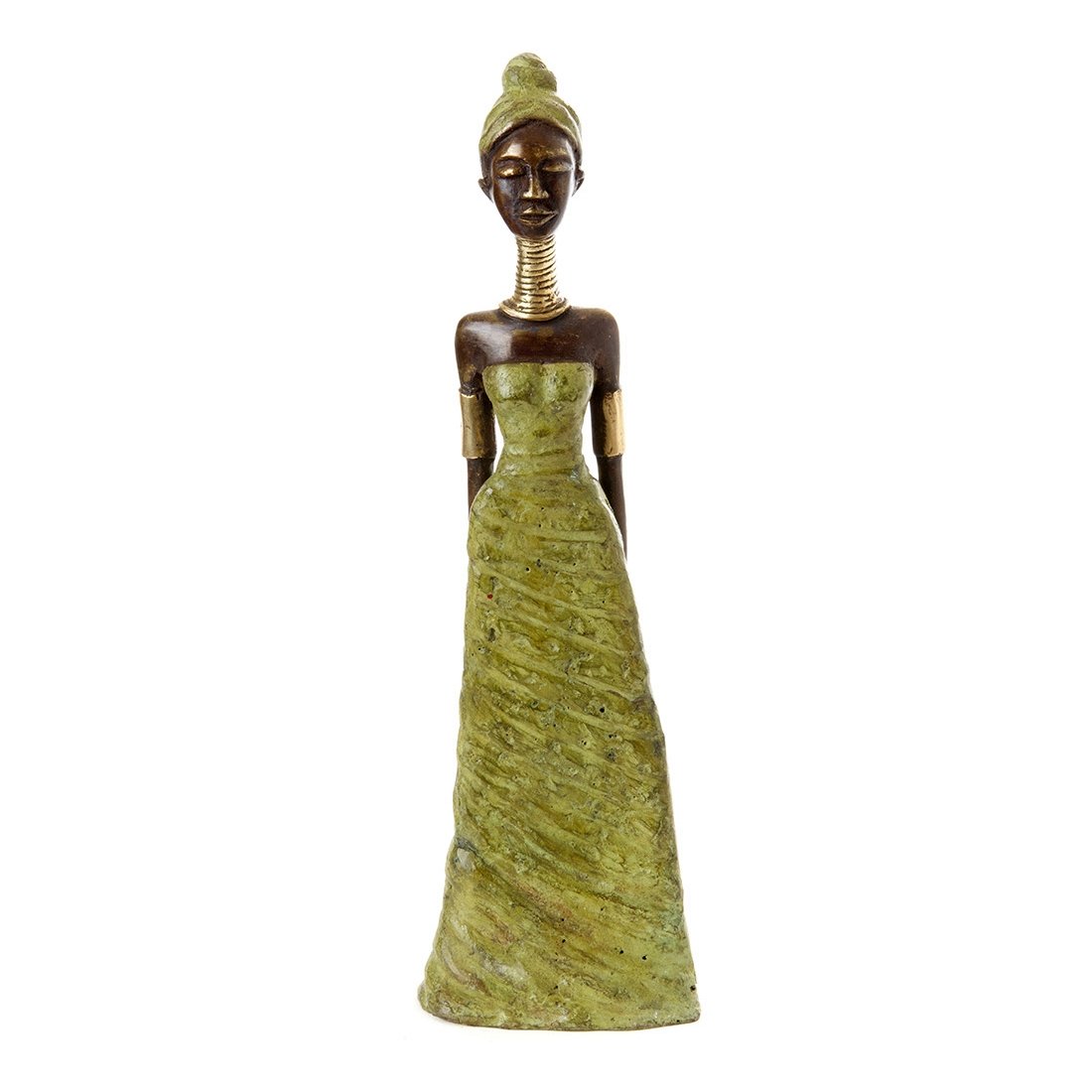 1 of 5: Dzilla: Authentic African Bronze Sculpture (Burkino Faso)