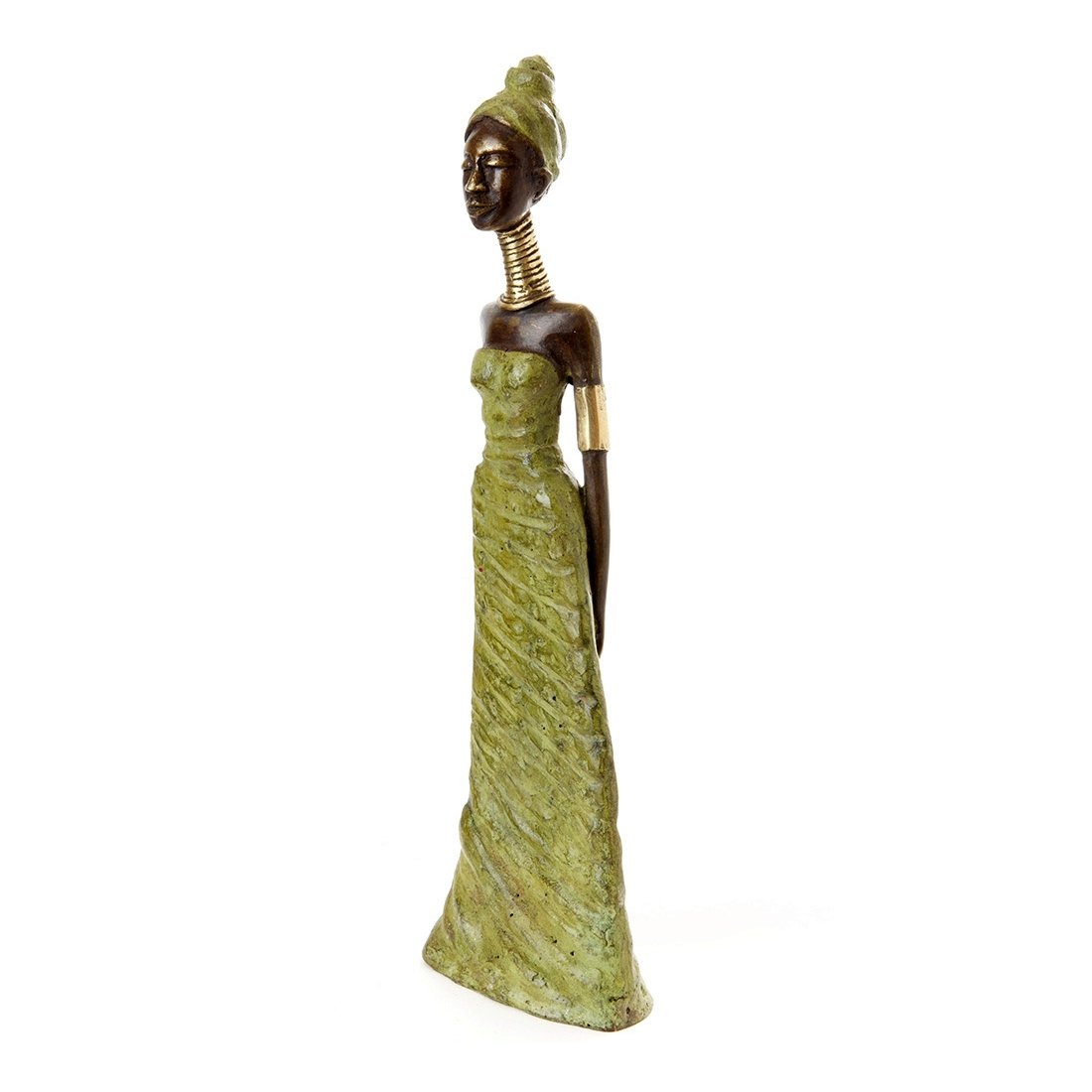 5 of 5: Dzilla: Authentic African Bronze Sculpture (Burkino Faso)
