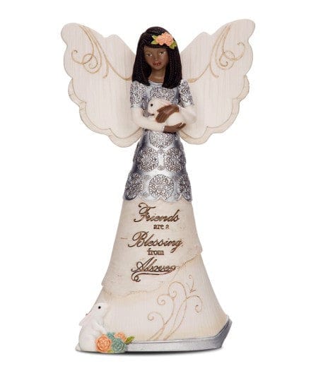 Friends Angel Holding Bunny – The Black Art Depot