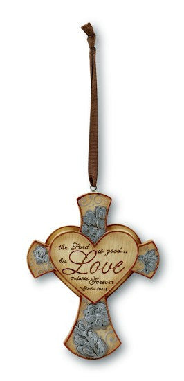 Love Cross Ornament