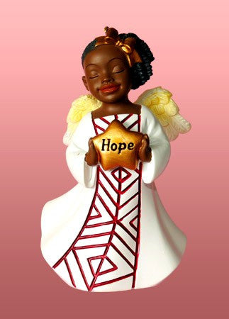 Hope (White): African American Christmas Ornament