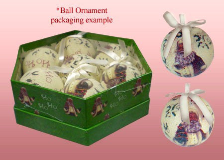 African American Santa Claus Ball Christmas Ornament Set (Frosted Finish)